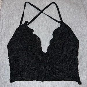 Rumor Boutique Black Lave Top
